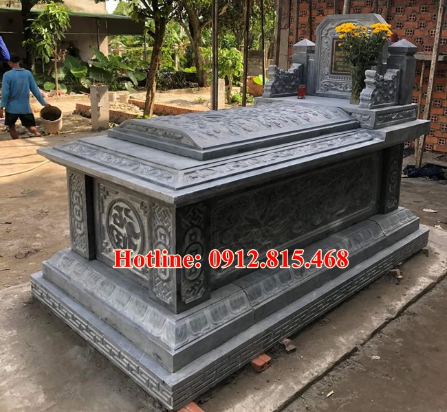 Mộ đá bành đẹp thiết kế hiên đại chất lượng cao - Mộ đá đẹp